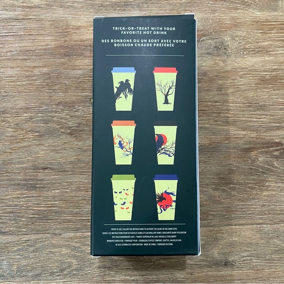 New Starbucks Glow in the Dark Halloween Hot Cups (6-Pack) 16oz each - Picture 3 of 7